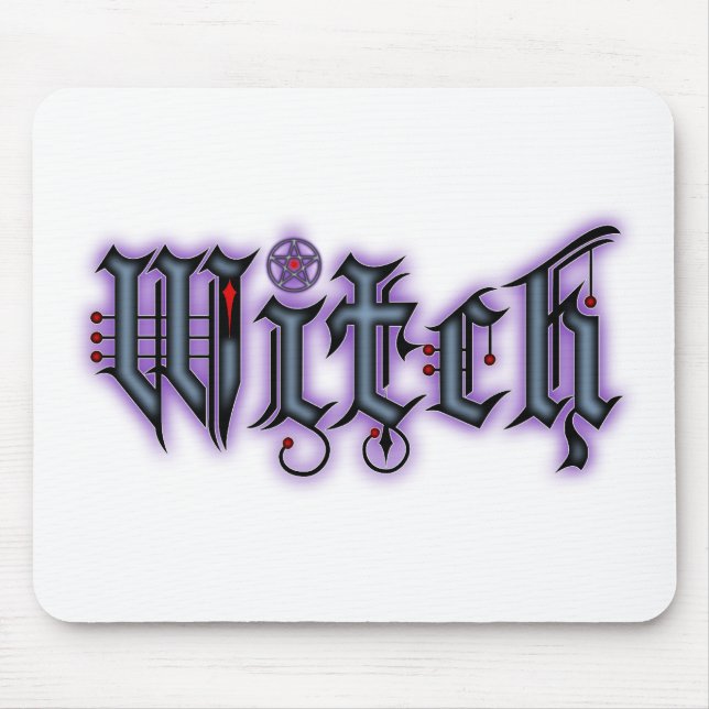 Witch Mouse Mat (Front)