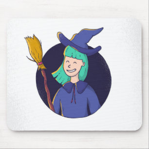 Witch Mouse Mat