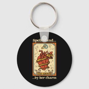 Witch Mystical Funny Bride And Groom Spellbound By Key Ring