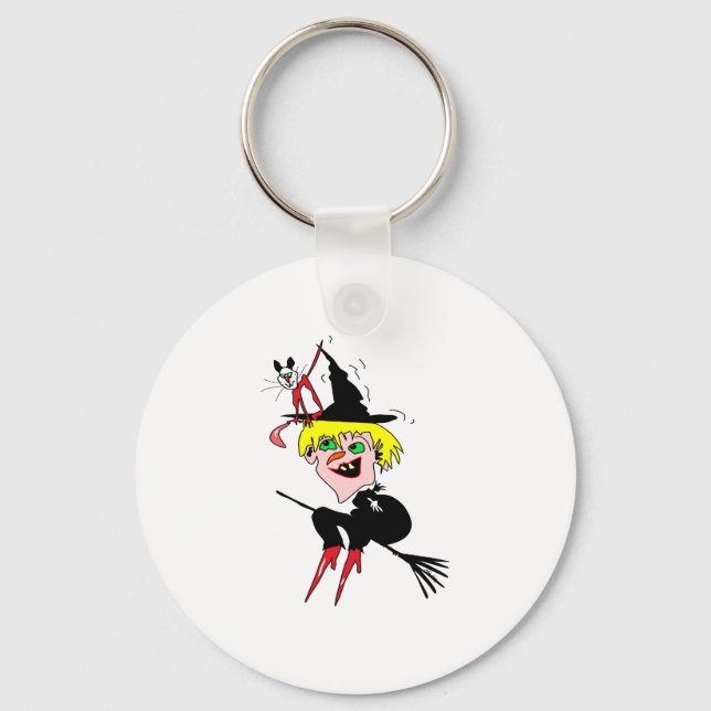 Witch 'n Cat Group Key Ring (Front)