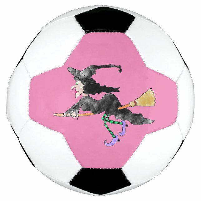 Witch On Broom Football (Front)