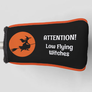 Witch on Broom Golf Head Cover