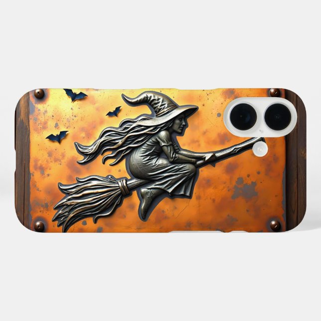WITCH ON BROOM HALLOWEEN OCCULT Case-Mate iPhone CASE (Back (Horizontal))