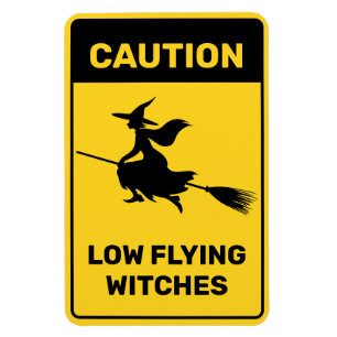 Witch on Broom Magnet