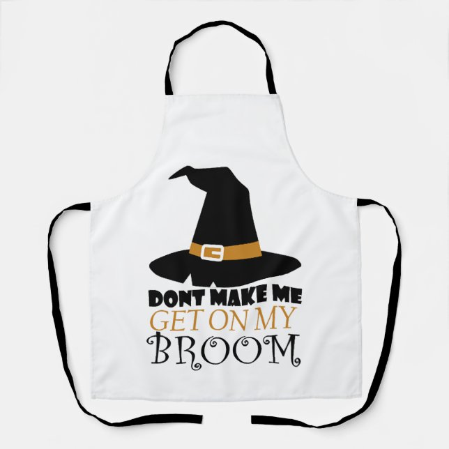 Witch on Halloween Apron (Front)