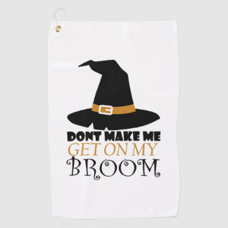 Witch on Halloween Golf Towel