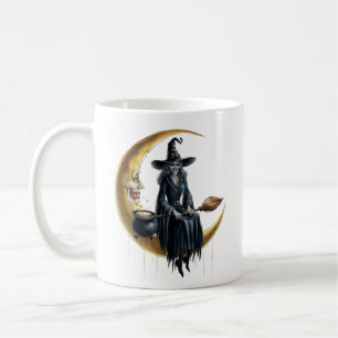 Witch on the Moon  Coffee Mug