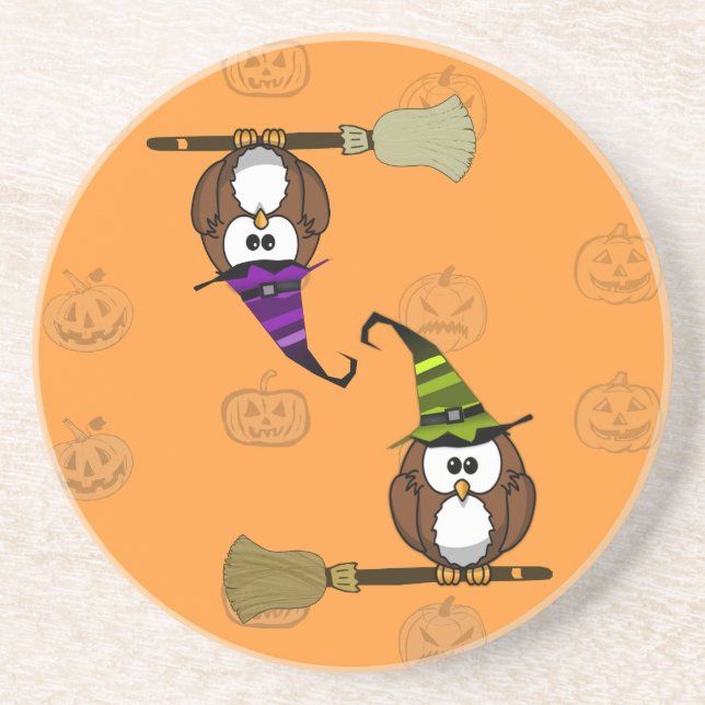 witch owl coaster (Front)
