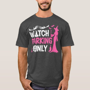 Witch parking only Halloween candles scary costume T-Shirt