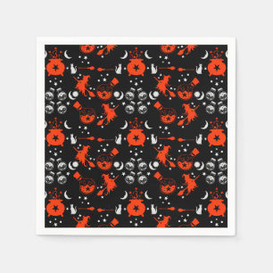 Witch Party Night Gift Decor Napkin