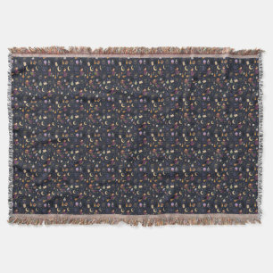 Witch Pattern Throw Blanket