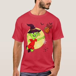 Witch Playing Basketball T-Shirt