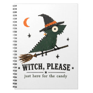 Witch, Please Bearded Dragon Art Notebook
