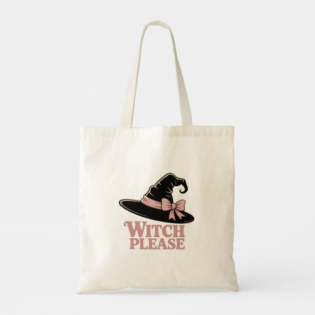 Witch Please Cute Girly Tote Bag (Back)