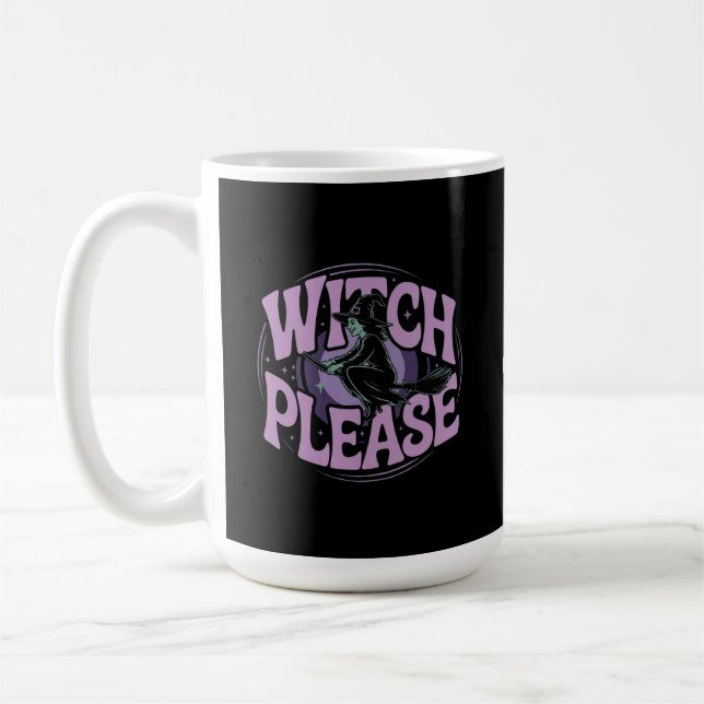 Witch Please Funny Halloween Party Spooky Cute  Coffee Mug (Left)