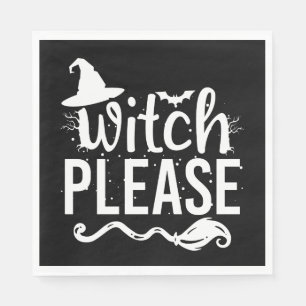 Witch Please Shirt Witch Shirt Funny Halloween Napkin