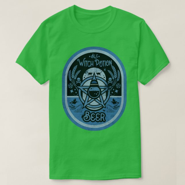Witch Potion Beer T-Shirt (Design Front)