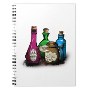 Witch Potion Bottles Notebook