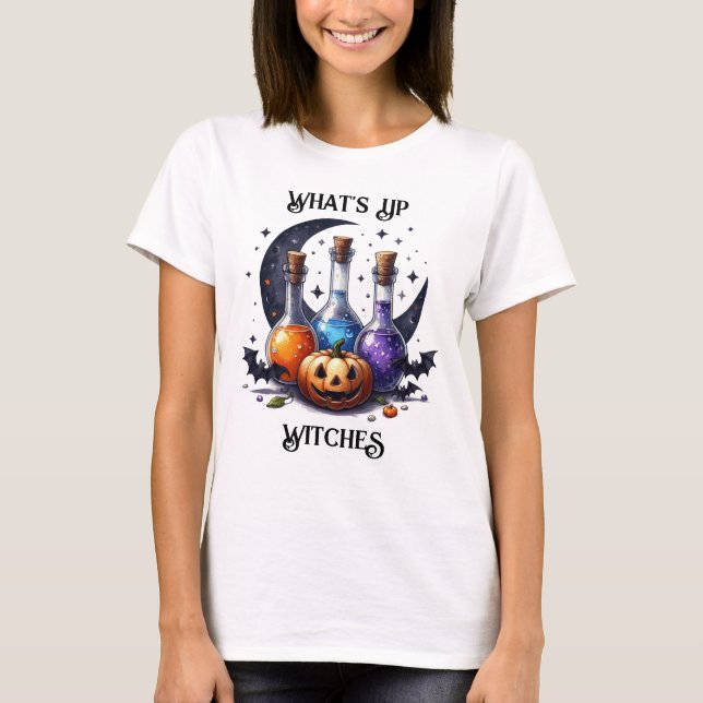 Witch Potions Halloween T-Shirt (Front)