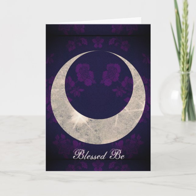 Witch Prim Horned Moon Goddess Card (Front)