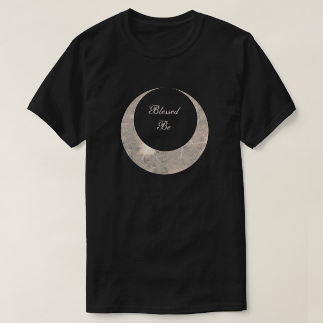 Witch Prim Horned Moon Goddess T-Shirt (Design Front)