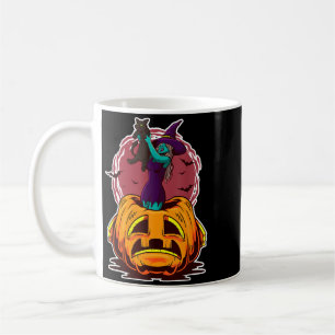 Witch Pumpkin Black Cat Y Spooky Sorcerer Coffee Mug