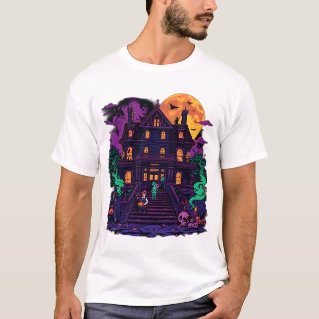Witch Pumpkin Clipar T-Shirt (Front)