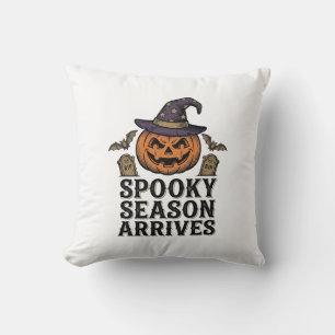 Witch Pumpkin Halloween Vintage Engraving Shirt De Cushion