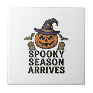 Witch Pumpkin Halloween Vintage Engraving Shirt De Tile