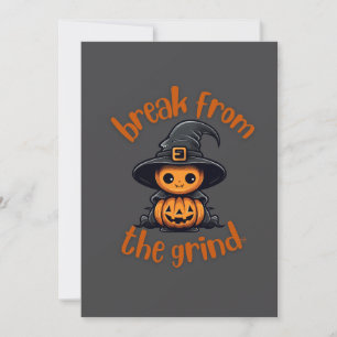 Witch Pumpkin Invitation