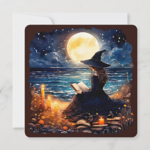 Witch reading a Book - Wicca Halloween 1