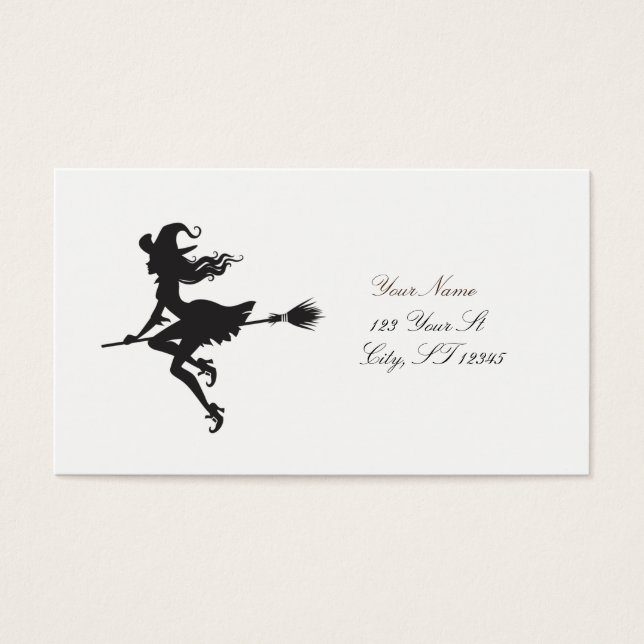 Witch Riding Broom Halloween Thunder_Cove (Front)