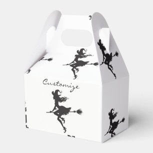 Witch Riding Broom Halloween Thunder_Cove Favour Box