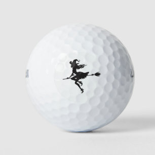 Witch Riding Broom Thunder_Cove Halloween Golf Balls