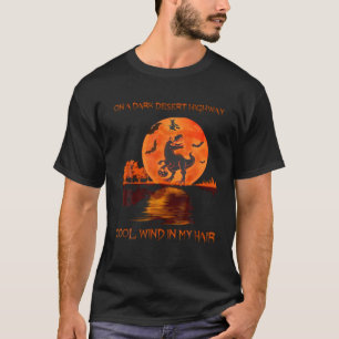Witch Riding Brooms Halloween 2021-Halloween Dinos T-Shirt