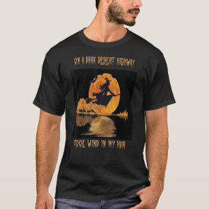 Witch Riding Brooms On A Dark Desert Highways Hall T-Shirt