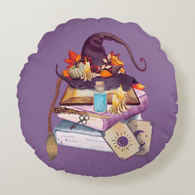 Witch’s Altar Round Cushion (Front)