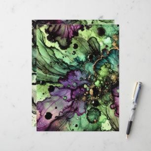 Witch’s Brew Halloween Alcohol Ink Scrapbook