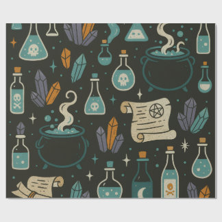 Witch’s Brew Halloween Pattern Wrapping Paper