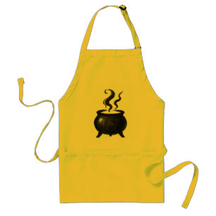 Witch’s Brew – Minimalist Halloween Cauldron on Standard Apron