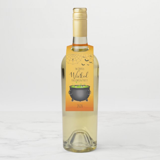 Witch’s Cauldron Bottle Tag (On Bottle)
