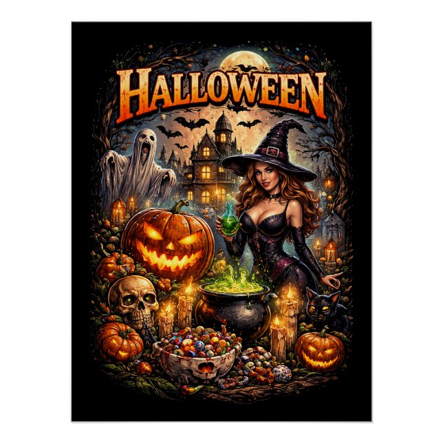 Witch’s Night Feast Poster (Front)