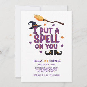 Witch’s Spell Halloween Party Invitation