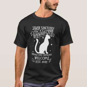 Witch Salem Home For Wayward Black Cats 1692 Gift T-Shirt