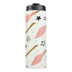 Witch School Magic Doodle Pattern Thermal Tumbler