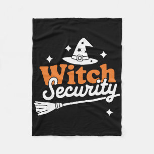 Witch Security Husnd Of Witches Husnd Halloween Co Fleece Blanket