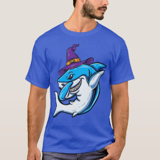 Witch Shark Girls Halloween 944  T-Shirt
