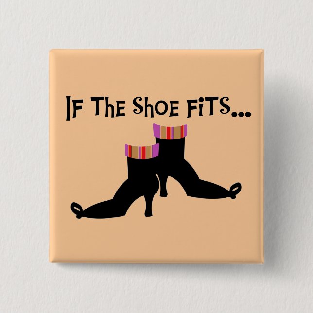 Witch Shoes T-shirts and Gifts 15 Cm Square Badge (Front)