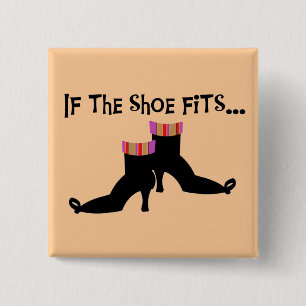 Witch Shoes T-shirts and Gifts 15 Cm Square Badge