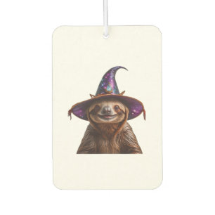 Witch Sloth Halloween trick or treat spooky pumpki Car Air Freshener